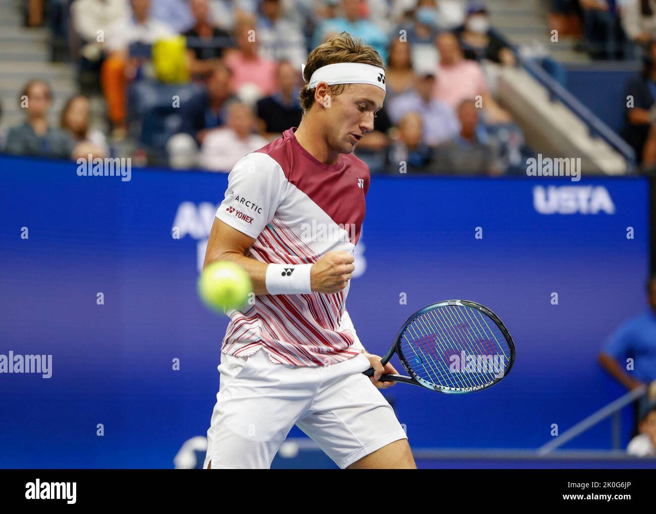 New York, USA, 11th. September 2022. Norwegian tennis player Casper