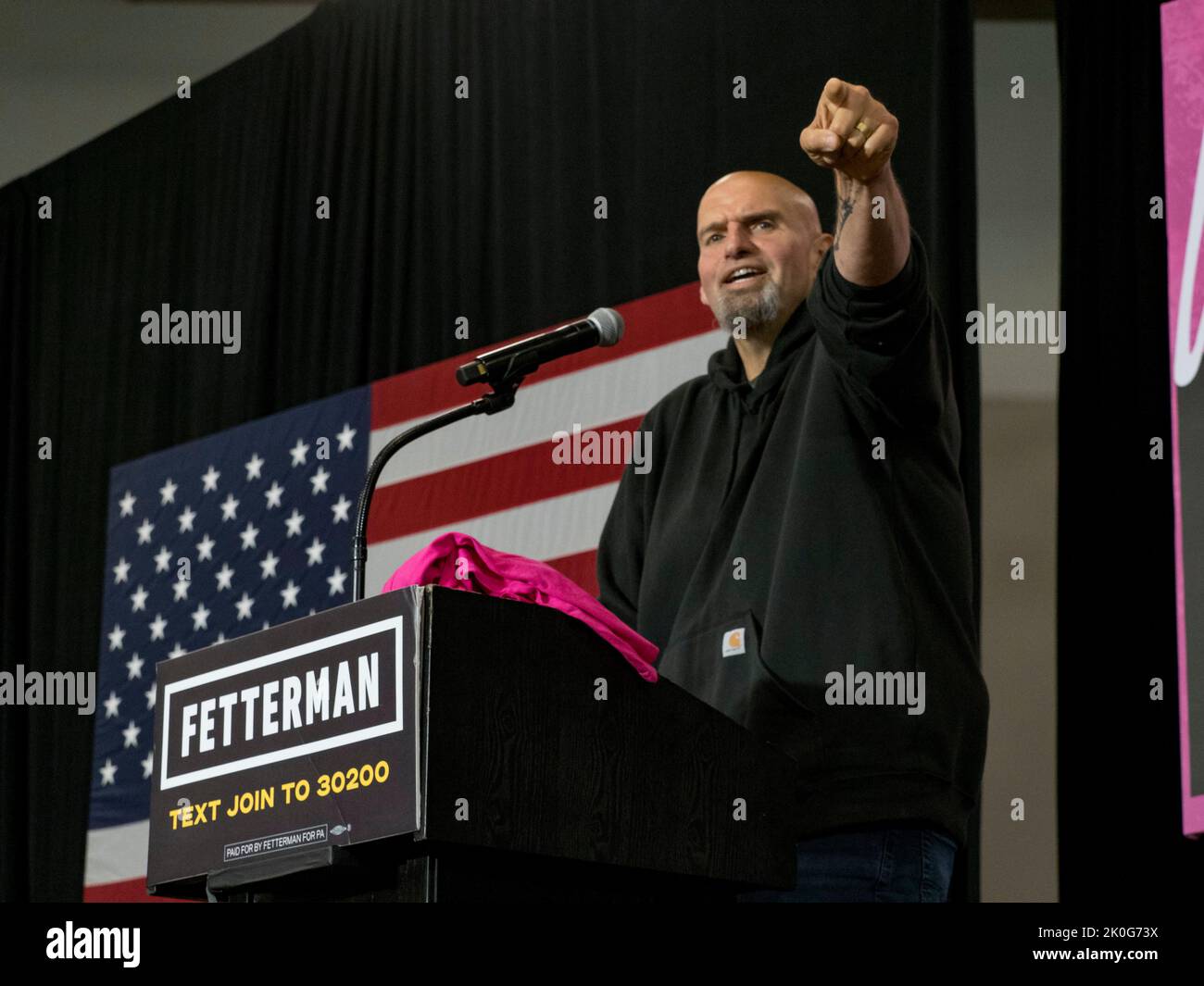 Blue Bell, Pennsylvania, USA. 11th Sep, 2022. Pennsylvania Democratic  Senate candidate Lt. Governor John Fetterman addressed his campaignÃ•s  support for abortion rights at the Women for Fetterman Rally. (Credit  Image: © Sue