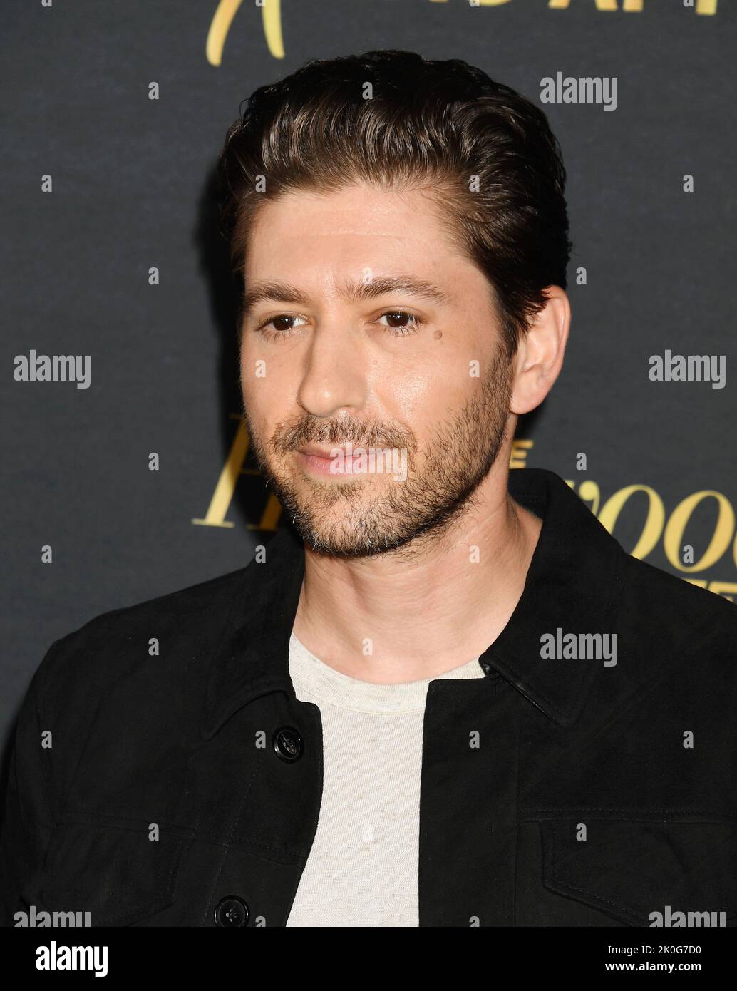 LOS ANGELES, CA - SEPTEMBER 10: Michael Zegen attends The Hollywood Reporter SAG-AFTRA Emmy Party at a private condo residence on September 10, 2022 i Stock Photo