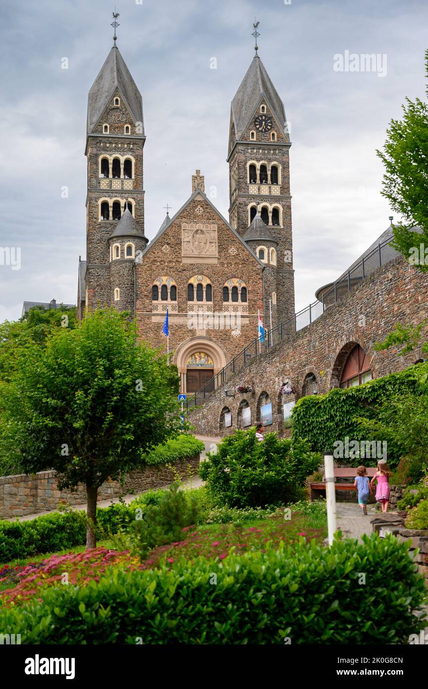 The Church of Saints Cosmas & Damian in Clervaux, Luxembourg. Stock Photo