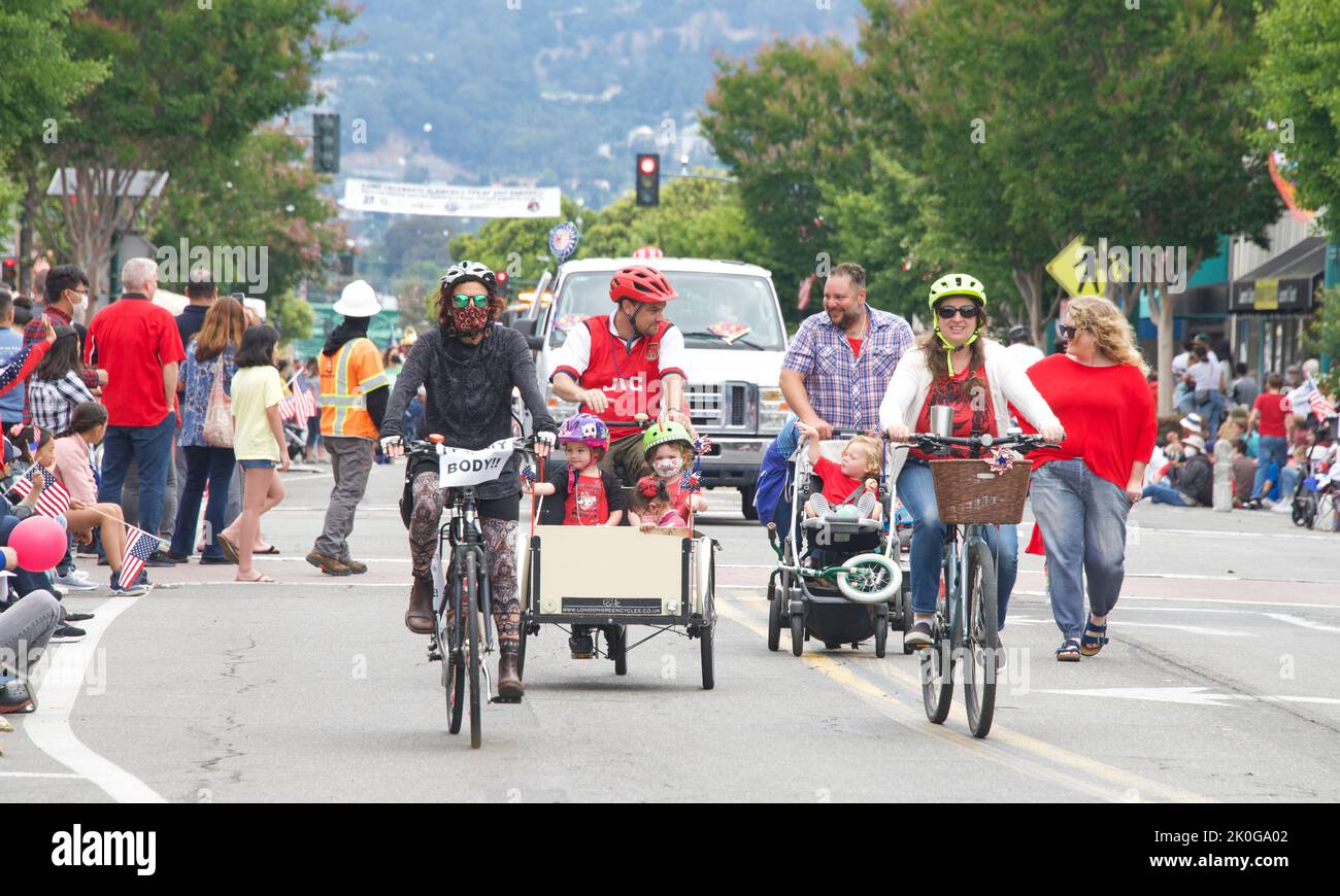 Alameda, CA July 4, 2022 Participants in the Alameda 4th of July