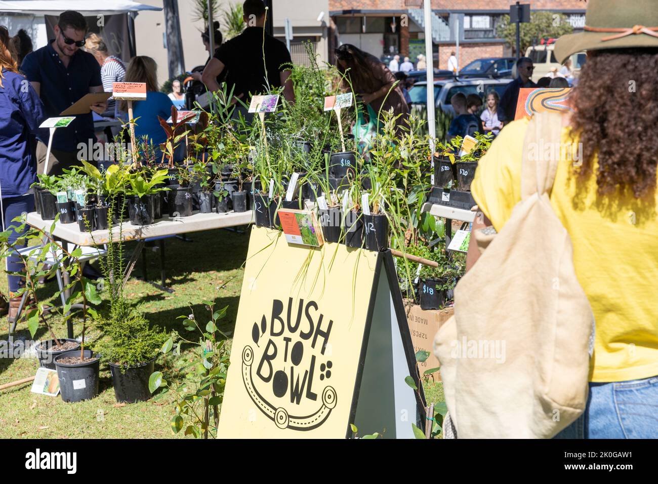 Sydney market stall selling bushtucker food Bush to Bowl, Avalon beach