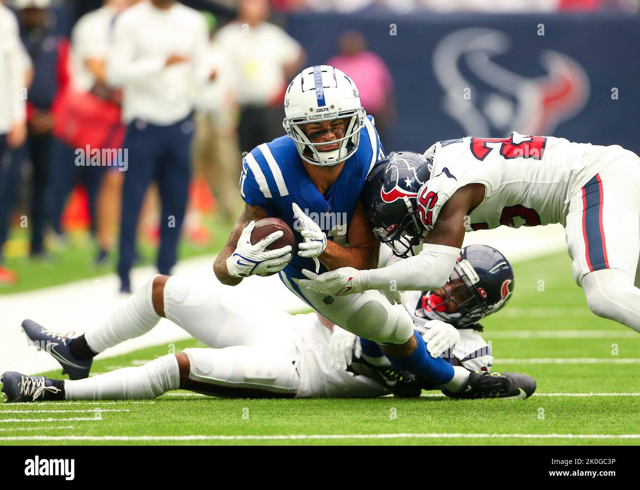 November 28, 2022: Pittsburgh Steelers linebacker Myles Jack (51) makes  tackle on Indianapolis Colts wide receiver Michael Pittman Jr. (11) during  NFL game in Indianapolis, Indiana. John Mersits/CSM Stock Photo - Alamy