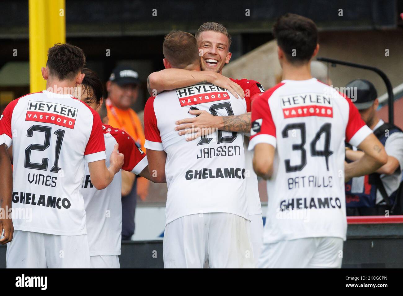 Antwerp, Belgium. 28th June, 2023. Illustration picture shows a print of 23  Antwerp's Toby Alderweireld and the exact game clock moment when he scored  the winning goal at KRC Genk printed on