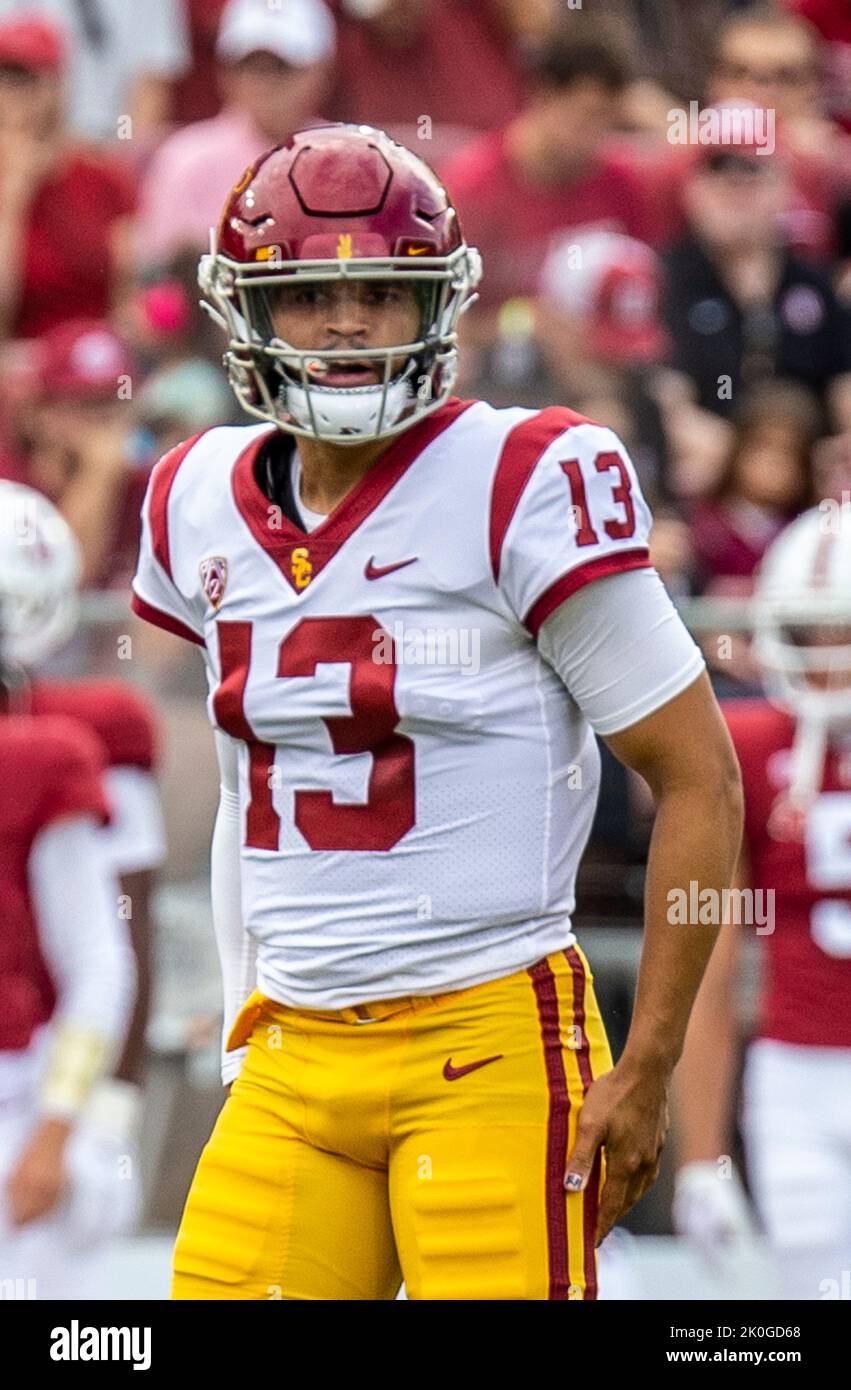 Stanford Stadium. 10th Sep, 2022. CA U.S.A. USC quarterback Caleb