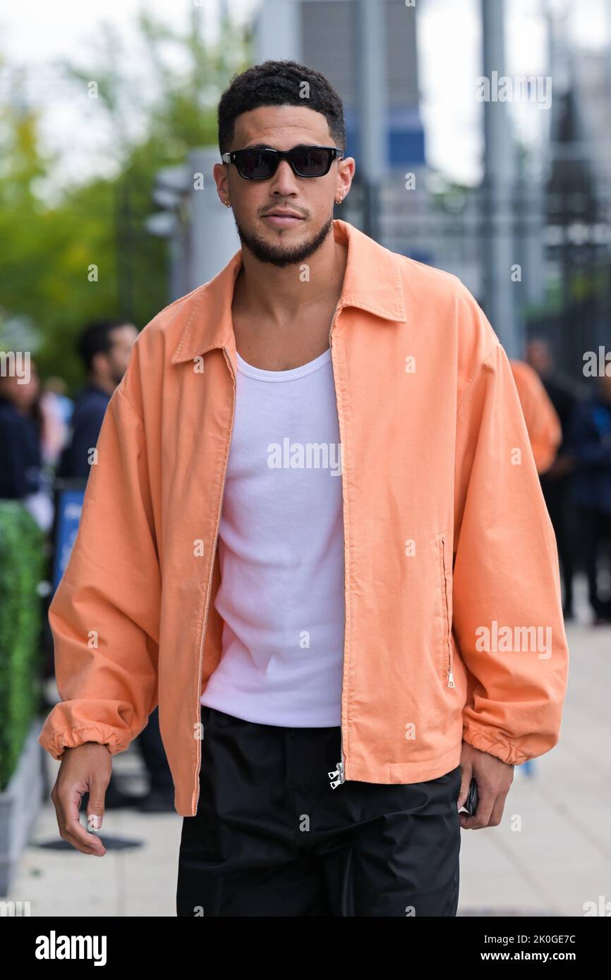 New York, USA. 11th Sep, 2022. Devin Booker arrives ahead of the US