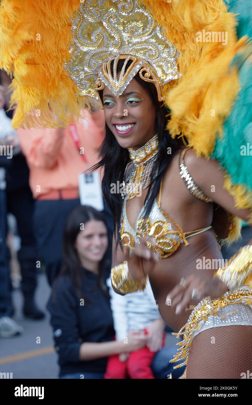 A Caribbean dancer. Montreal,Canada Stock Photo