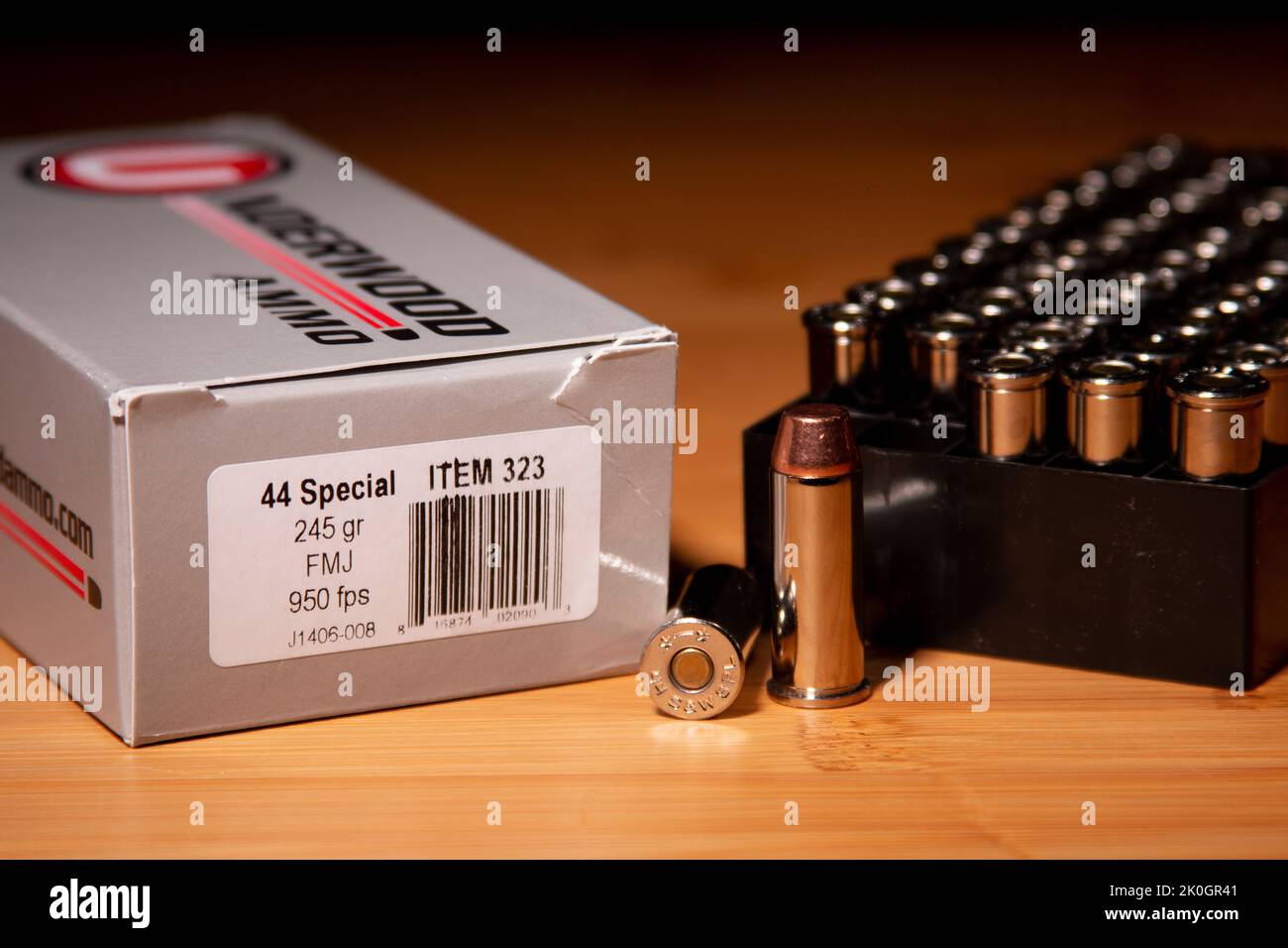 Underwood Ammo 44 Special Stock Photo
