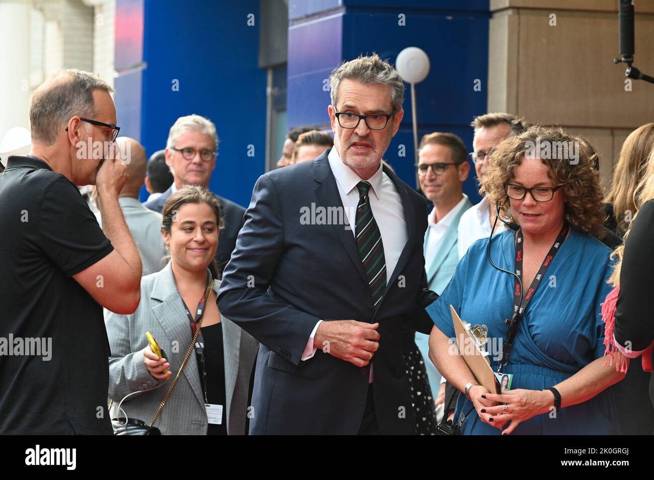 Rupert Everett arrives at the premiere of My Policeman during the 2022 ...