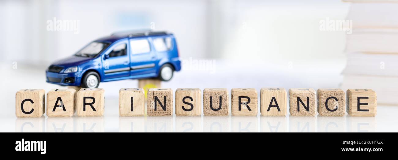 Car insurance and reliable quality service closeup Stock Photo