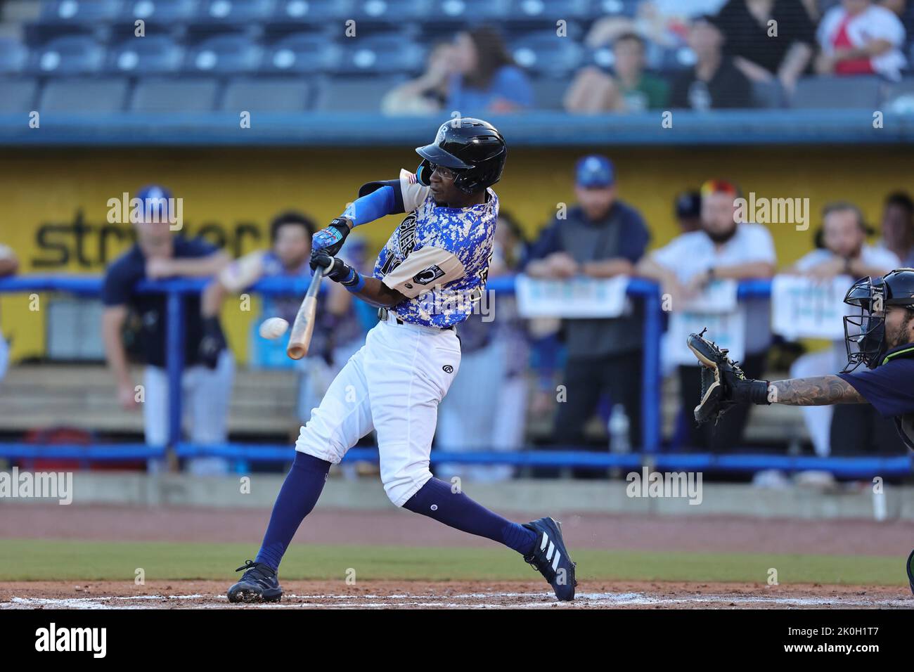 Biloxi, Mississippi, USA. 11th Sep, 2022. Biloxi Shuckers outfielder