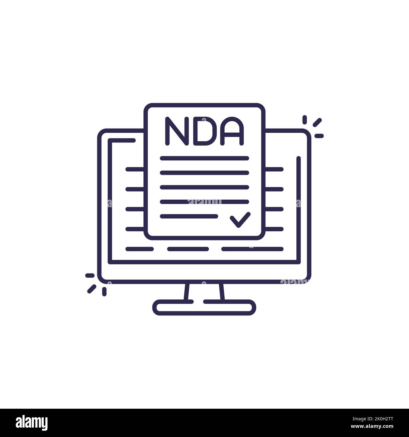 Nda non disclosure agreement Stock Vector Images Alamy