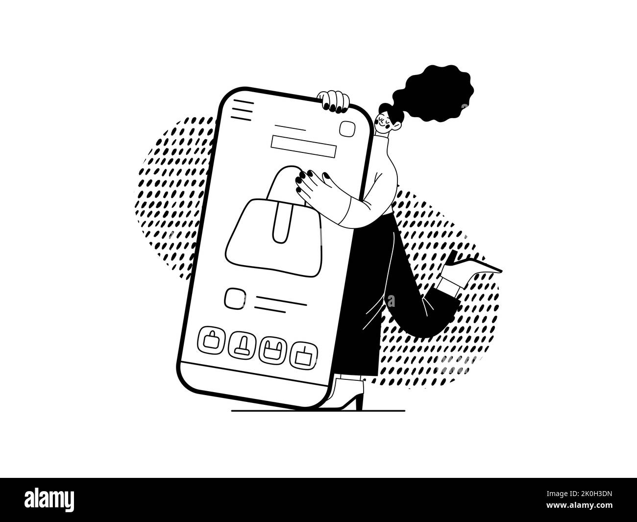 Store online price phone Black and White Stock Photos & Images - Alamy