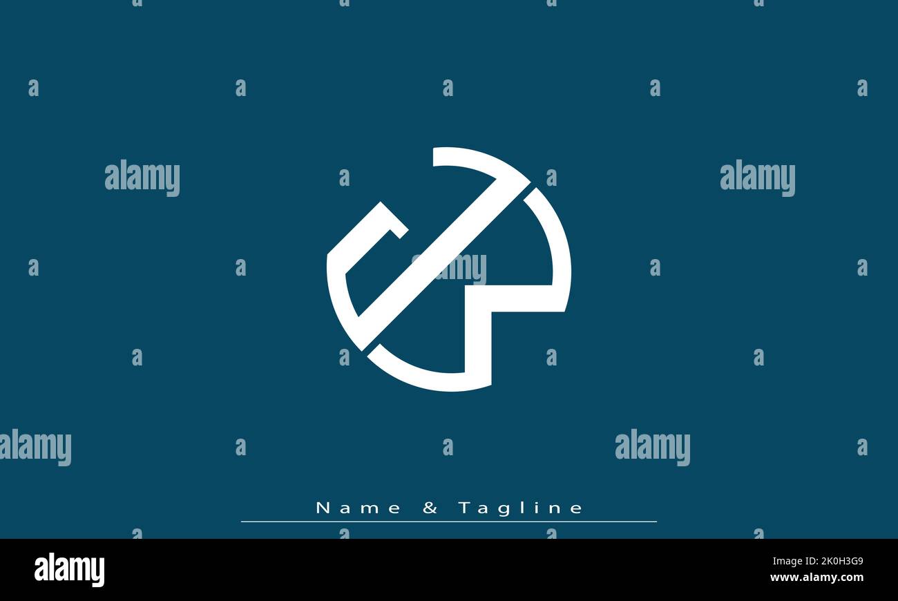 Alphabet letters Initials Monogram logo JW , WJ Stock Vector