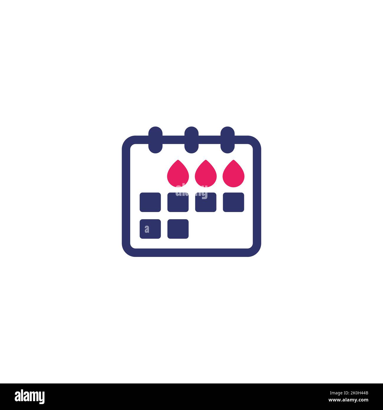 Menstruation Calendar Icon Menstrual Cycle Vector Stock Vector Image And Art Alamy 1334