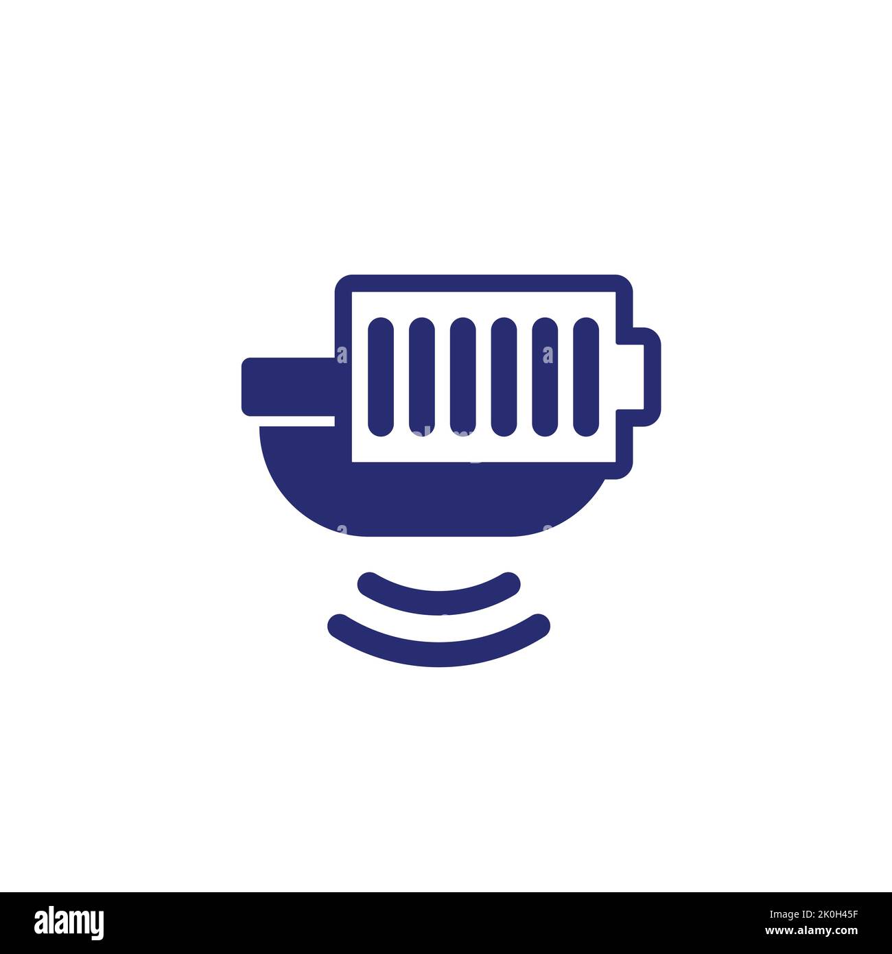 sensor with a full battery icon Stock Vector Image & Art - Alamy