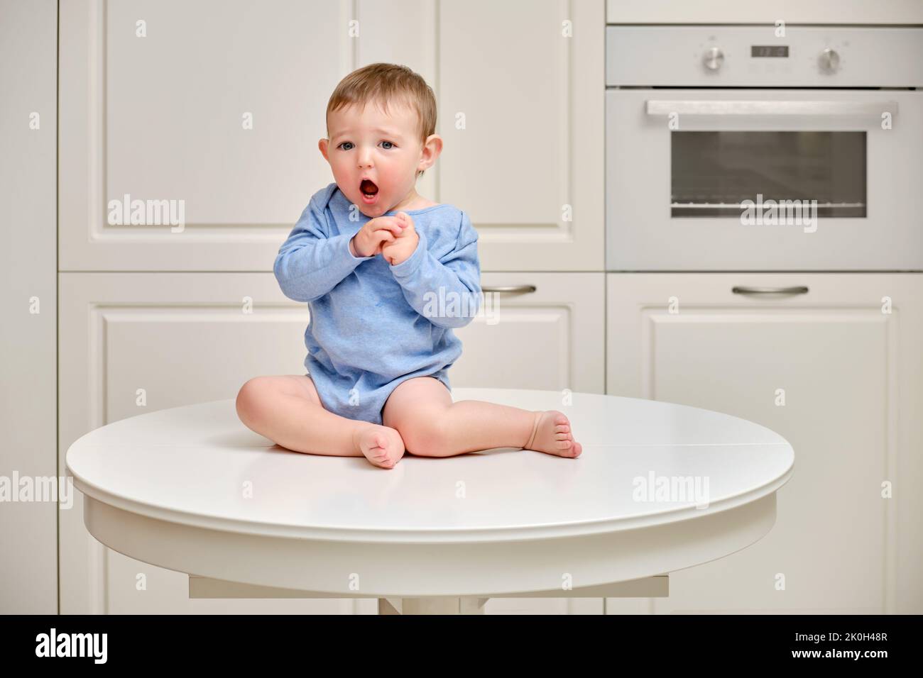 Child scared climb hires stock photography and images Alamy