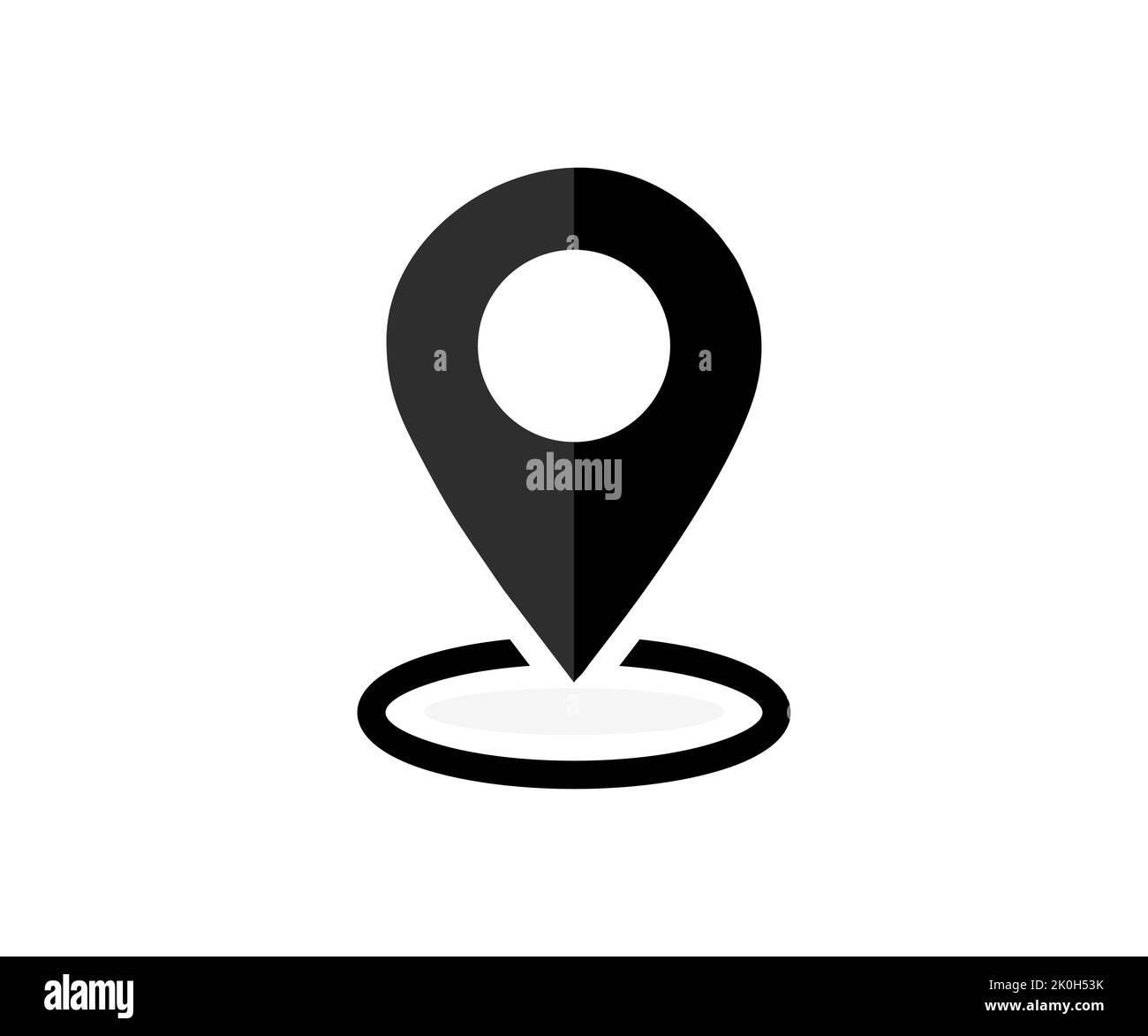 Map pin location icon logo design. Modern map markers, Marker pointer, Point of Location vector design and illustration. Stock Vector