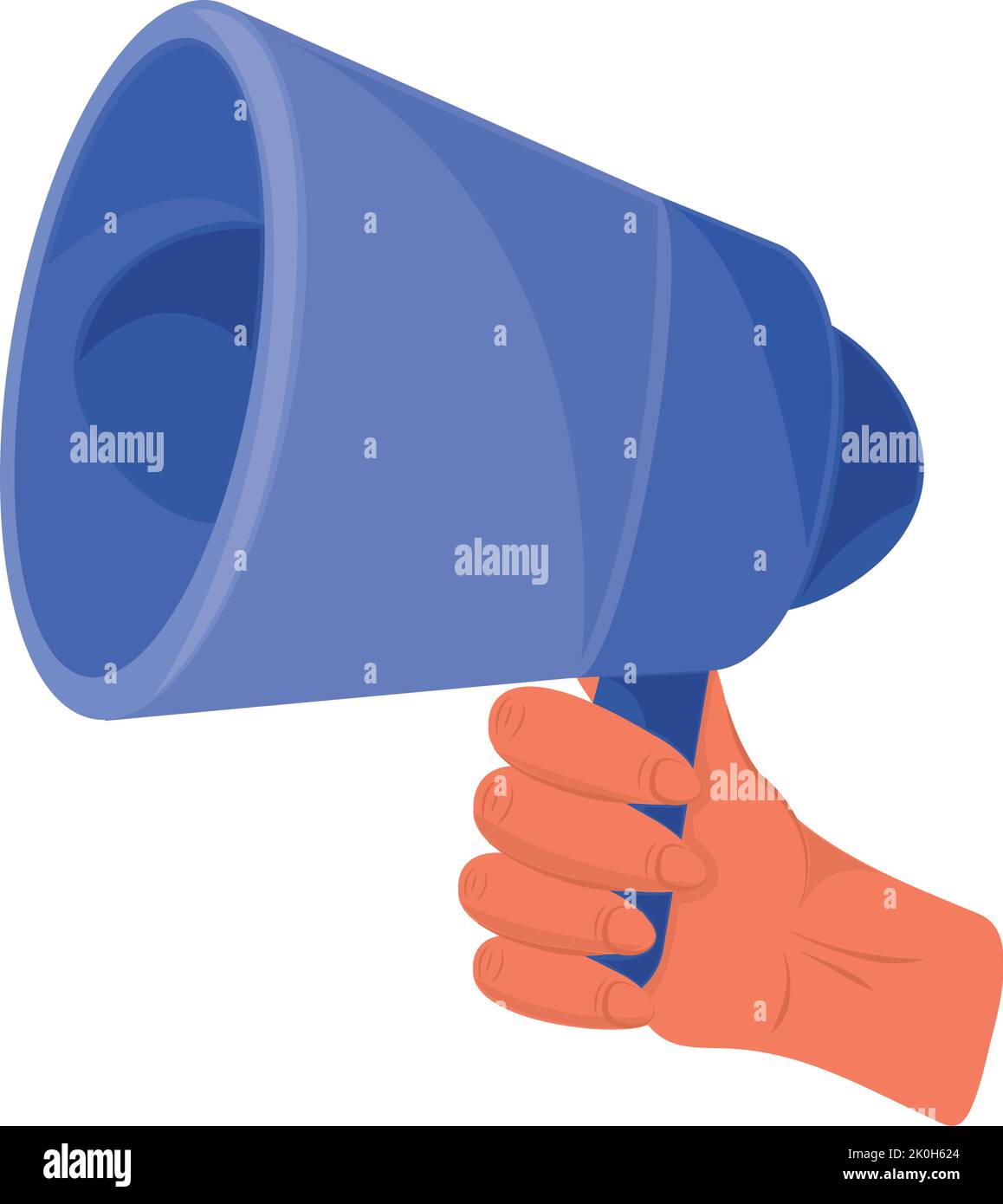 hand with megaphone Stock Vector Image & Art - Alamy