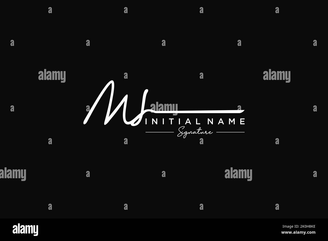 Ms monogram Stock Vector Images - Alamy