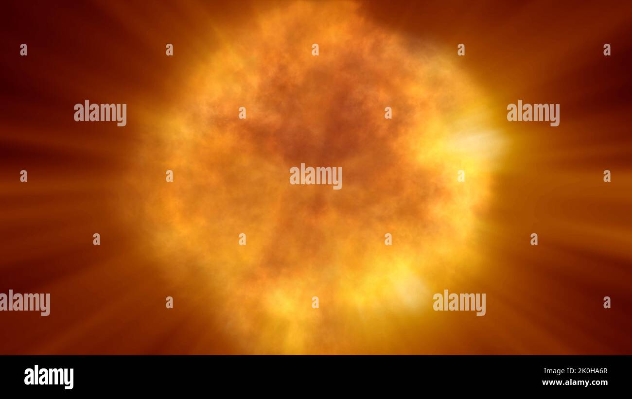 fire flame explosion in space, abstract illustration Stock Photo - Alamy
