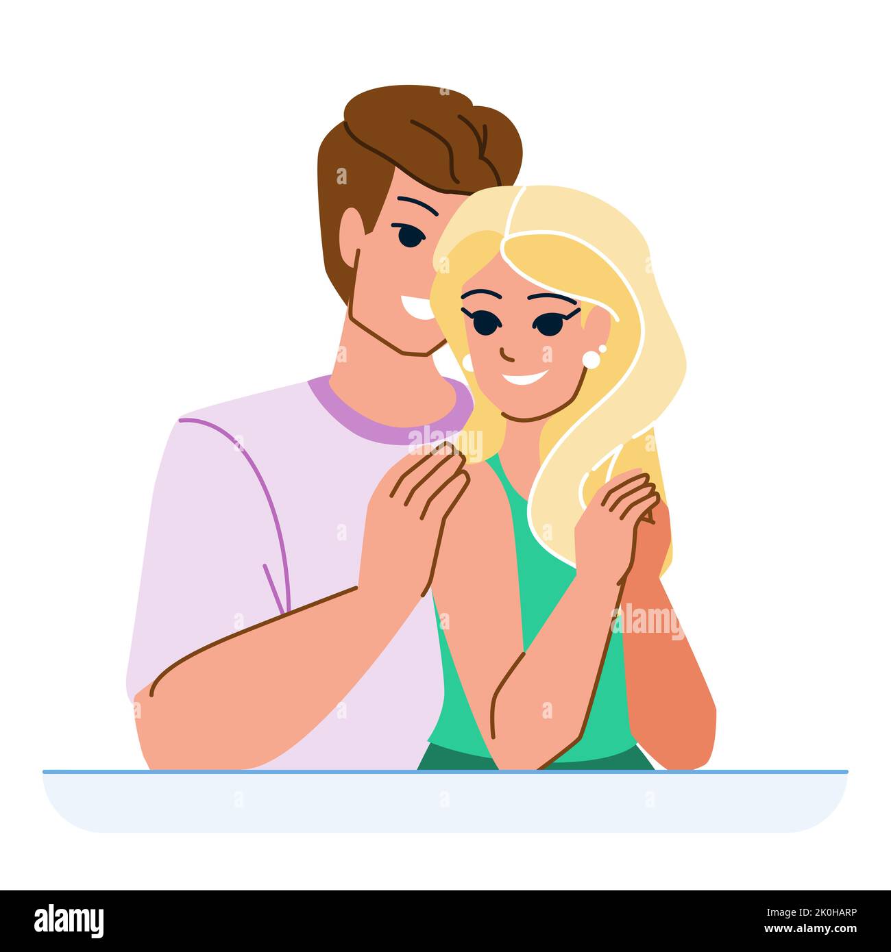 couple romantic vector Stock Vector Image & Art - Alamy