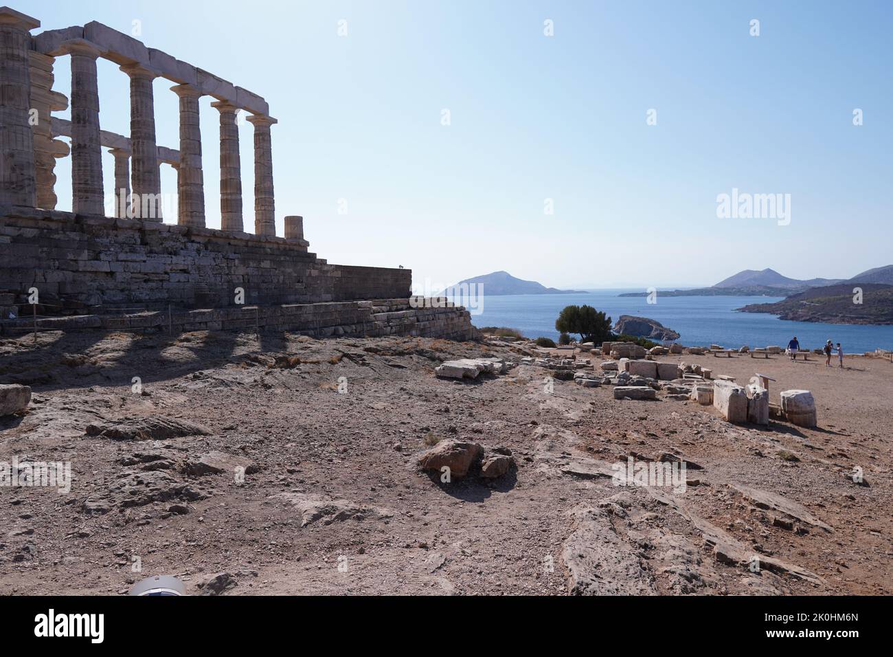The temple of Poseidon at Cape Sounion Attica, Greece Stock Photo - Alamy