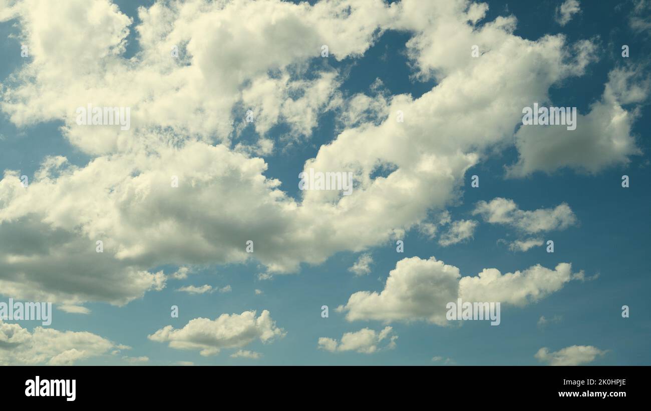 Beautiful blue sky and clouds natural background. Stock Photo