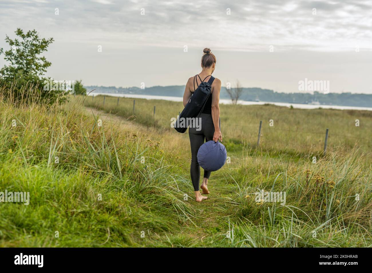 Barefoot grass walking hi-res stock photography and images - Alamy