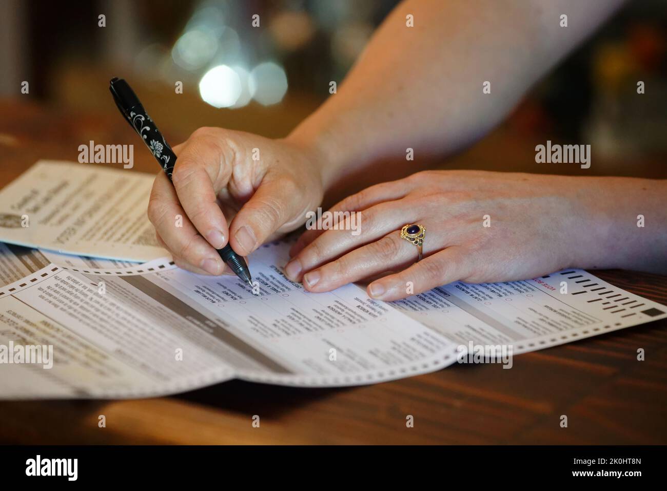 American female voting hi-res stock photography and images - Alamy