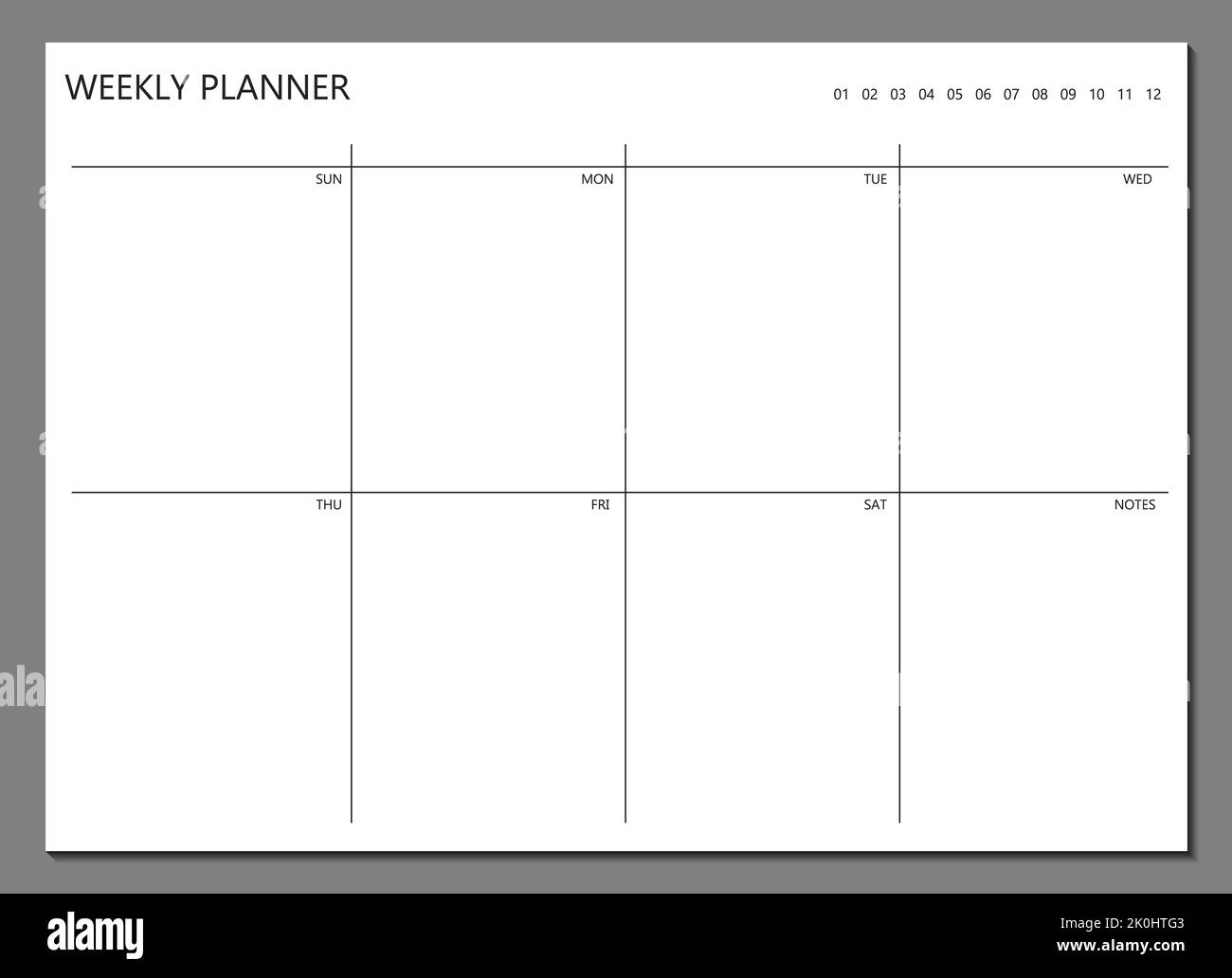 printable-daily-planner-template-hi-res-stock-photography-and-images-alamy