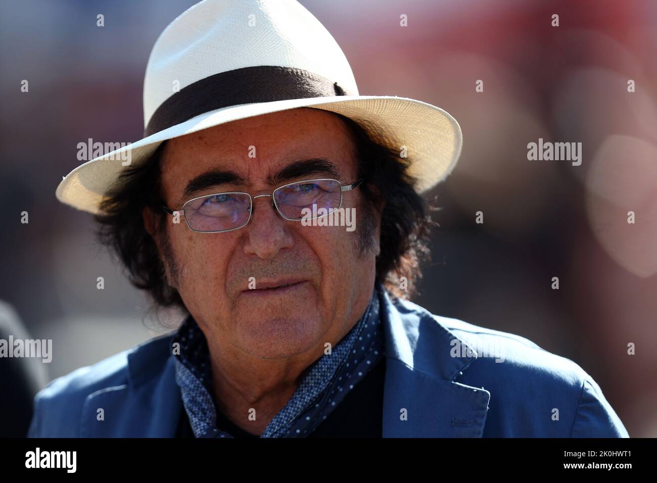 Albano Carrisi in the paddock before the F1 Grand Prix of Italy, Stock Photo