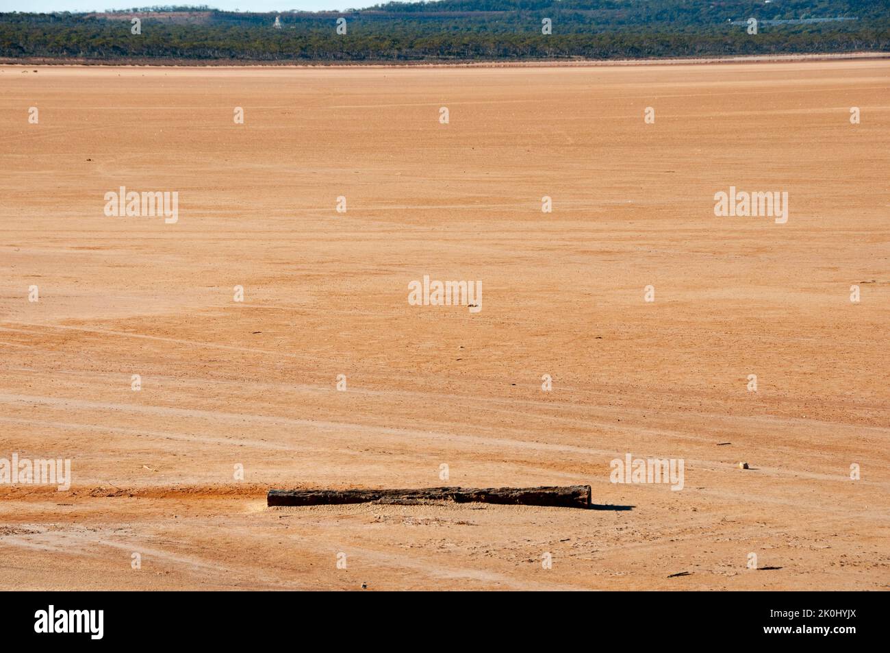 Dry Season of Lake Cowan - Western Australia Stock Photo