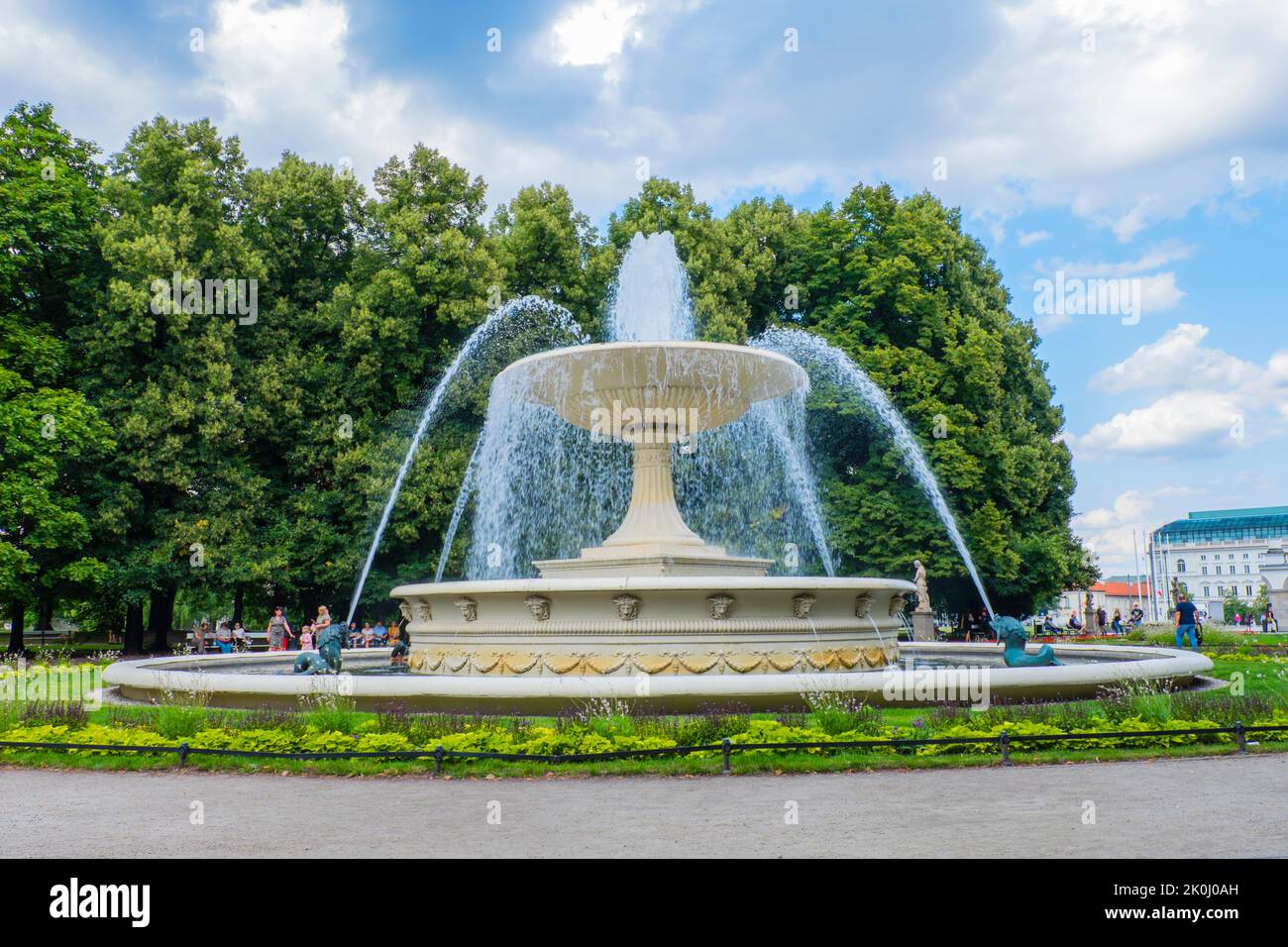 Ogród Saski, Saxon Garden, Warsaw, Poland Stock Photo