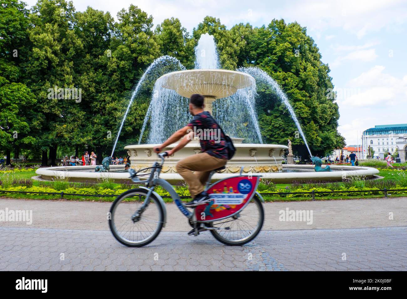 Ogród Saski, Saxon Garden, Warsaw, Poland Stock Photo