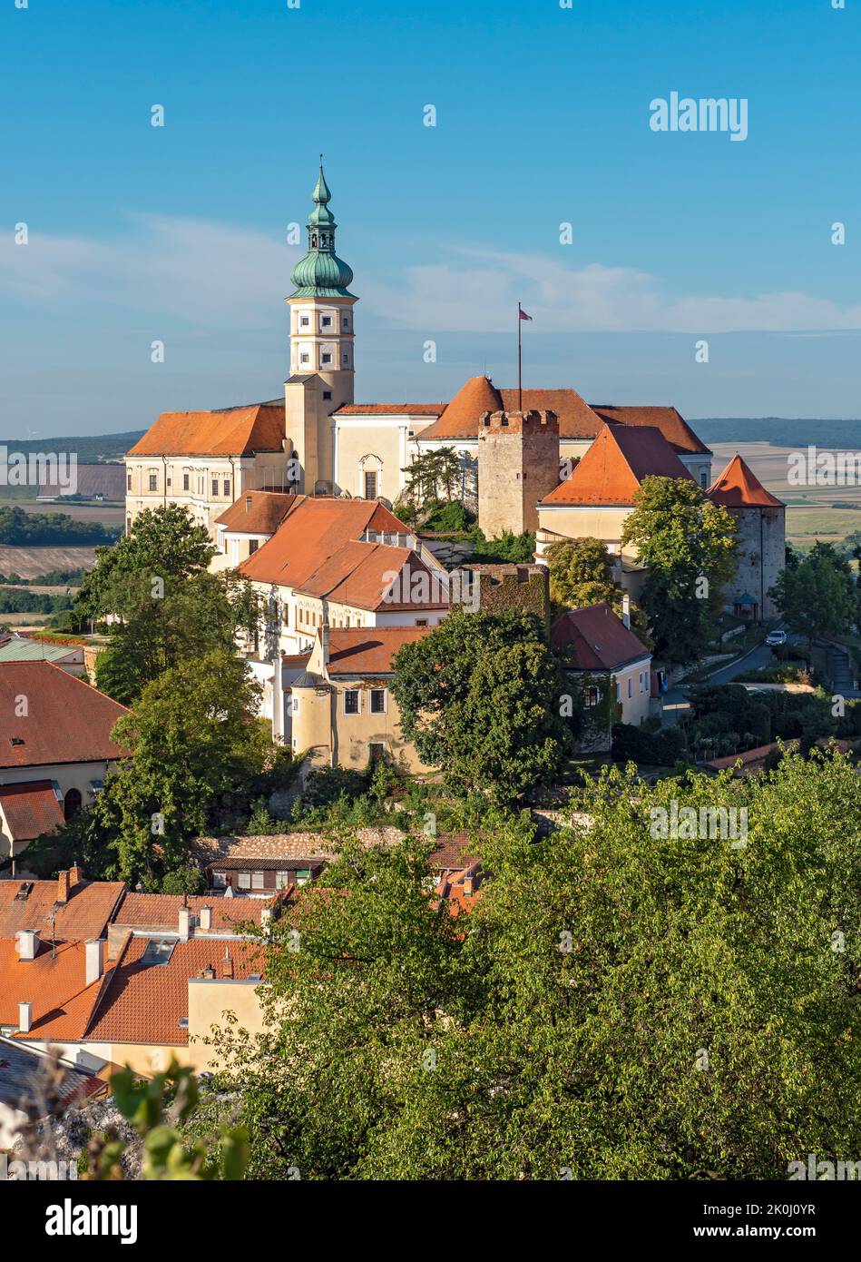 Mikulov Castle, Czech Republic Stock Photo