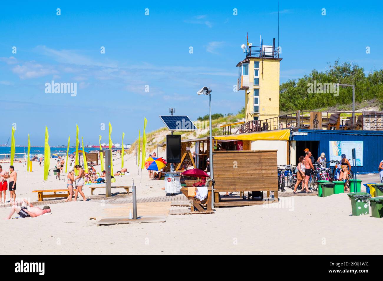 Smiltynės Paplūdimys, beach, Smiltyne, Curonian Spit, Lithuania Stock Photo