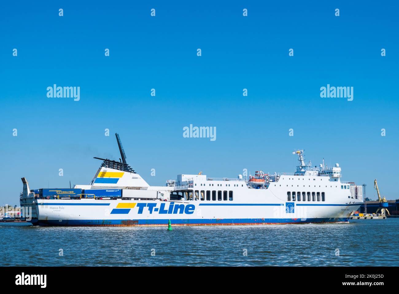 TT Line ferry, Klaipeda, Lithuania Stock Photo