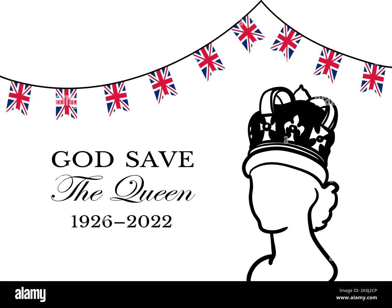 The Queens death. RIP, God save the Queen. Rest in peace poster with