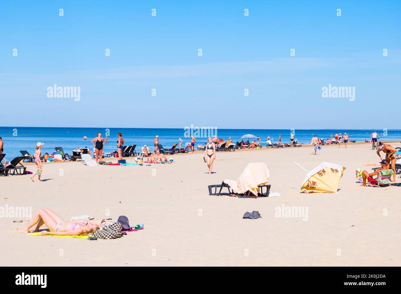Beach, Dzintari, Jurmala, Latvia Stock Photo - Alamy