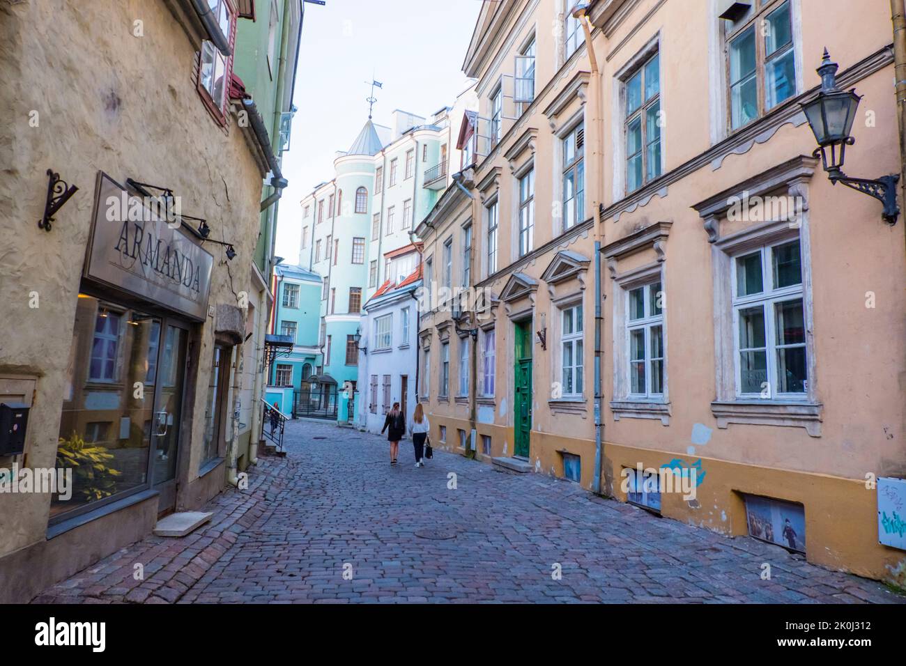 Muurivähe tänav, old town, Tallinn, Estonia Stock Photo