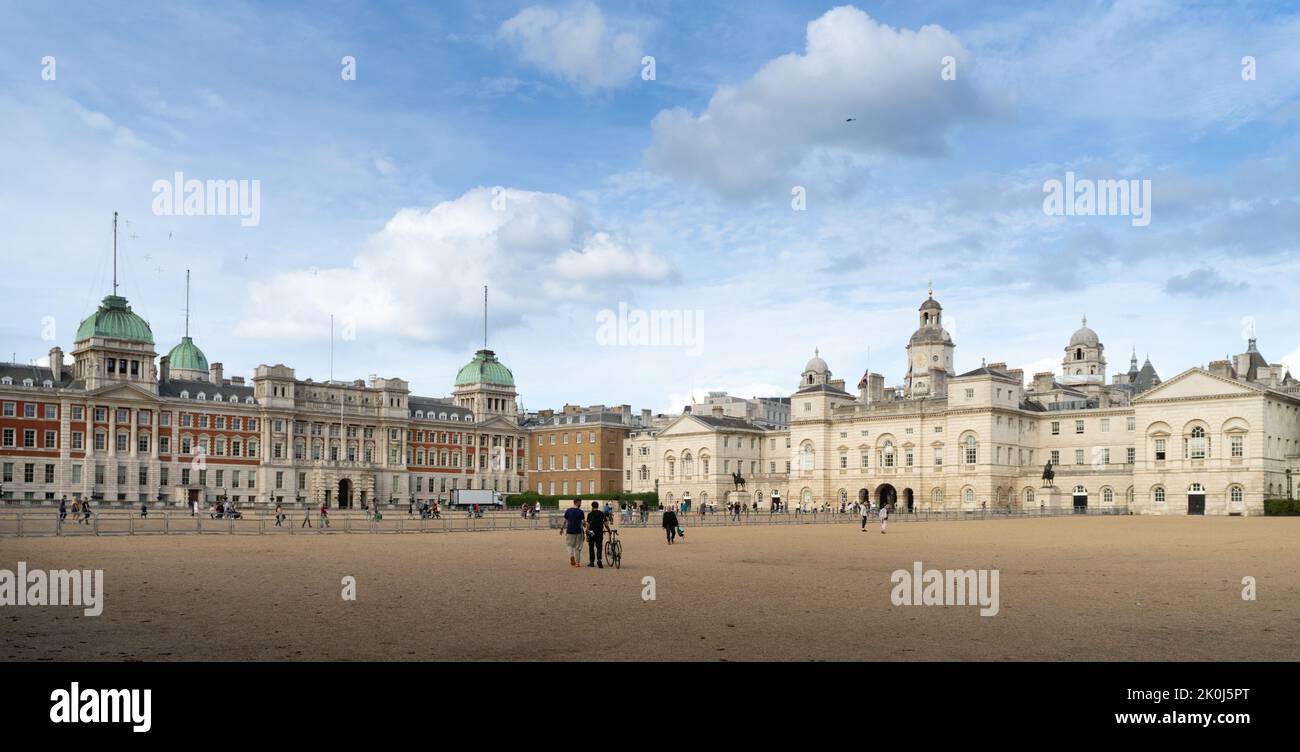 Horse Guards Parade is a large parade ground off Whitehall in central London Stock Photo