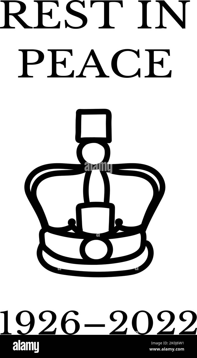 The Queens death. RIP, God save the Queen. Rest in peace poster with