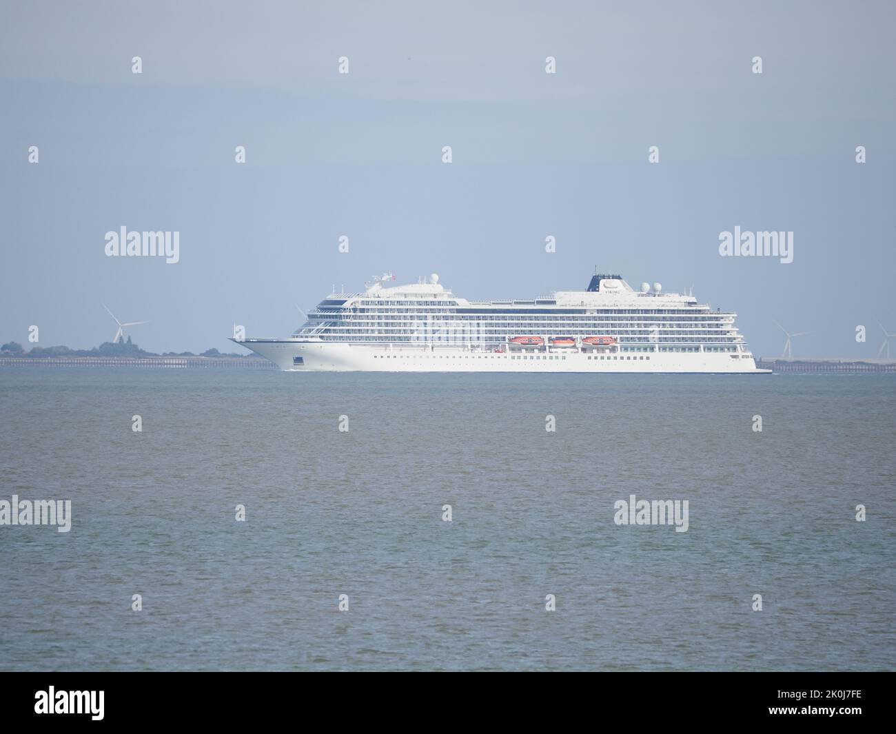 Sheerness, Kent, UK. 12th Sep, 2022. The Viking Mars cruise ship seen passing Sheerness, Kent this morning. Credit: James Bell/Alamy Live News Stock Photo