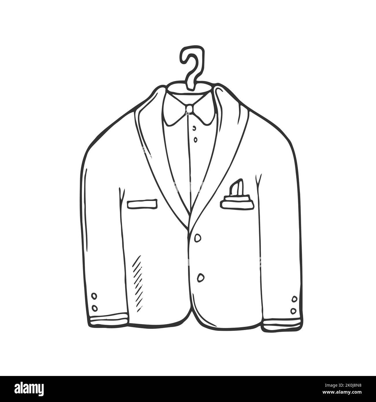 Black and white blazer sketch, T-shirt .com Tuxedo Clothing