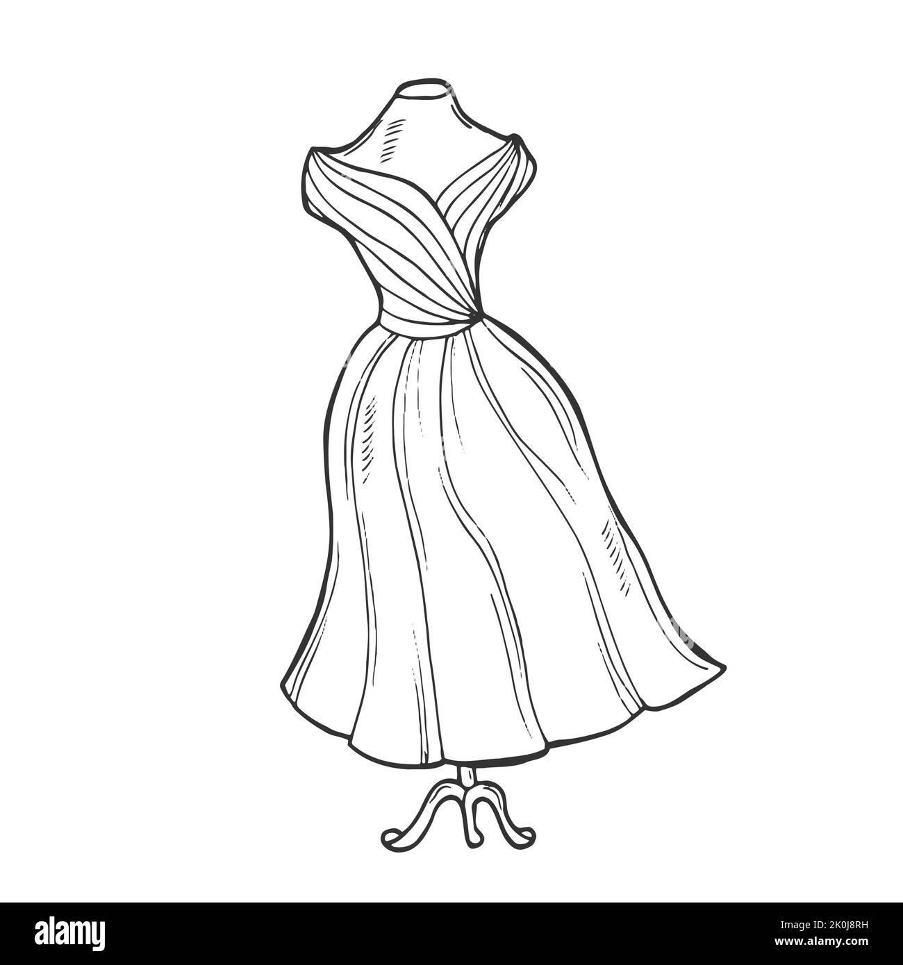 Long Wedding Dress Vector Sketch Stock Vector Image Art Alamy long-wedding-dress-artofit