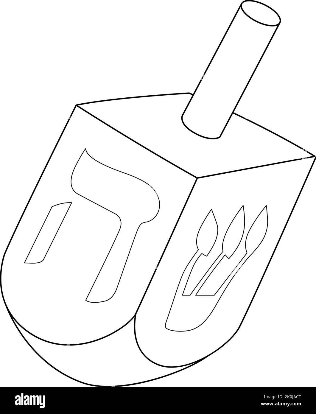 Dreidel Symbols Coloring Pages dreidel-symbols-coloring-pages