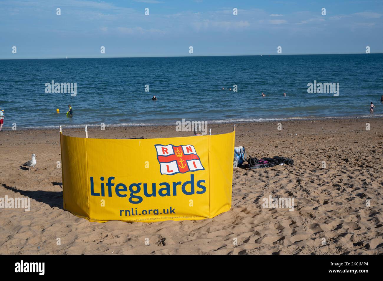 Ramsgate, Kent. Beach. Lifeguard station on the beach Stock Photo Alamy