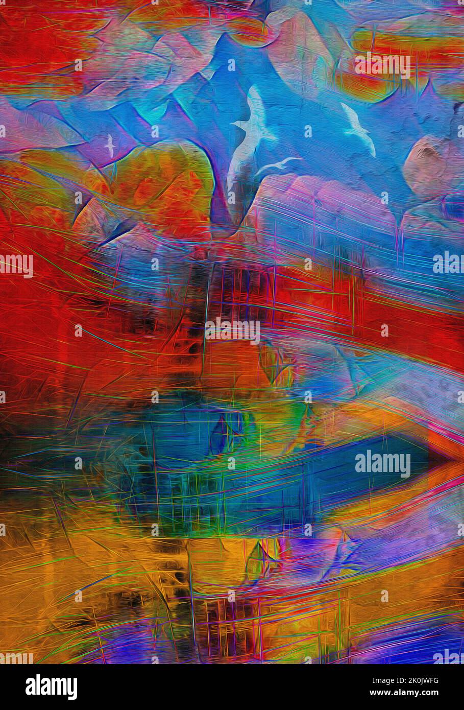 Modern art painting hires stock photography and images Alamy