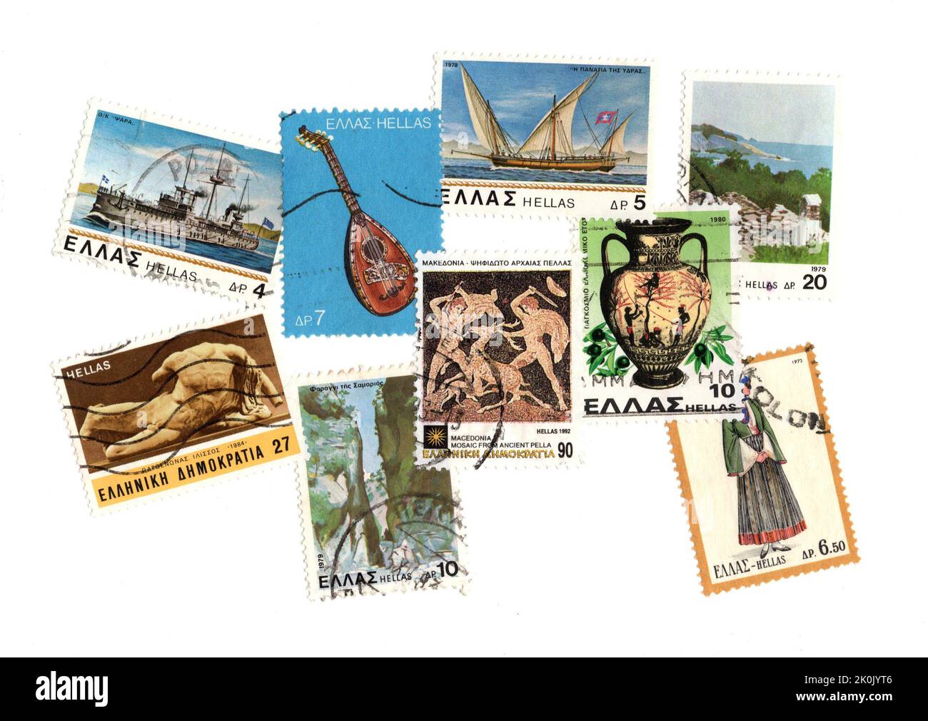 Greece postage stamp hi-res stock photography and images Greece postage stamp hi-res stock photography and images